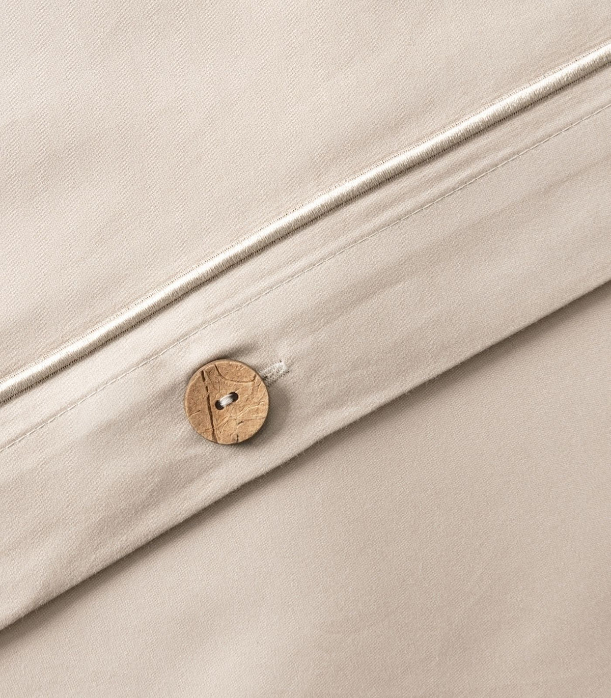 Organic Cotton Sateen Quilt Cover Set - Luxe - Taupe