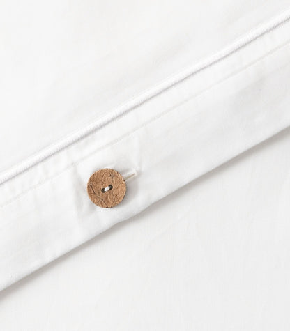 Organic Cotton Sateen Quilt Cover Set - Luxe - White