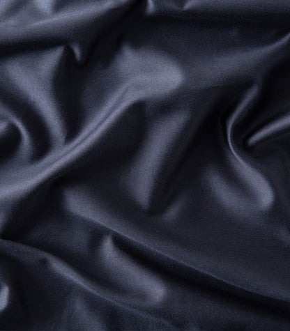 Organic Cotton Fitted - Sateen Sheet Luxe - Navy