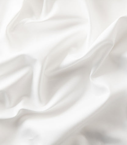 Organic Cotton Fitted - Sateen Sheet Luxe - White