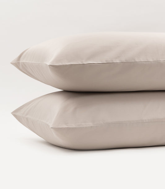 Sateen Luxe Pillow Cases - Taupe