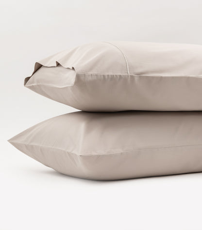 Sateen Luxe Pillow Cases - Taupe