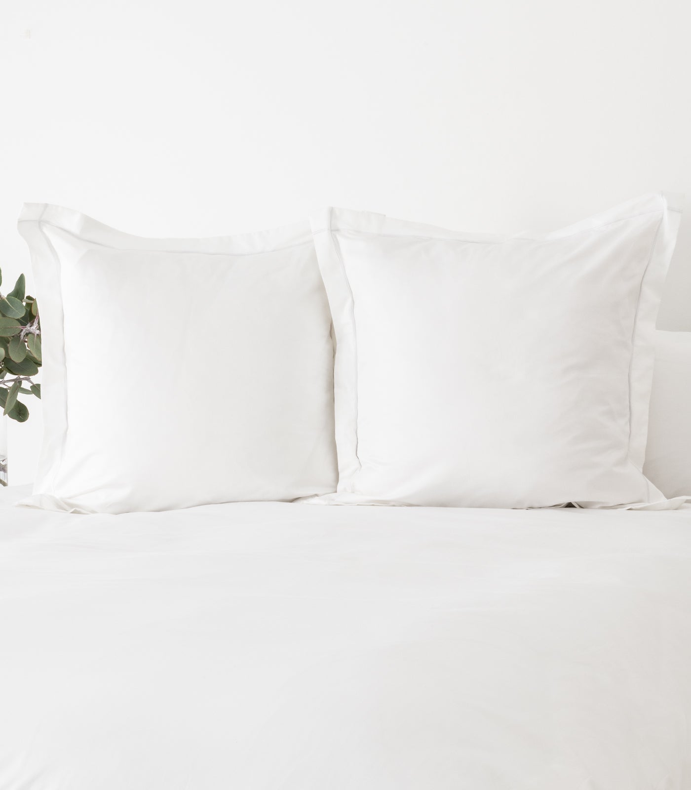 European Sateen Luxe Pillow Cases - White