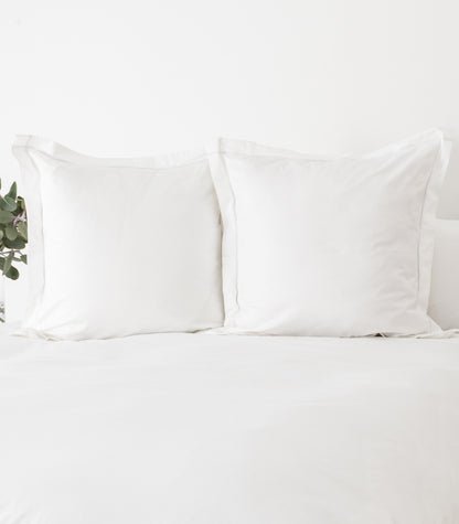 European Sateen Luxe Pillow Cases - White