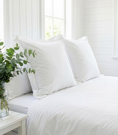 European Sateen Luxe Pillow Cases - White