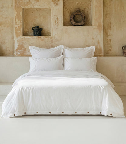 Sateen Luxe Quilt Cover Set - White