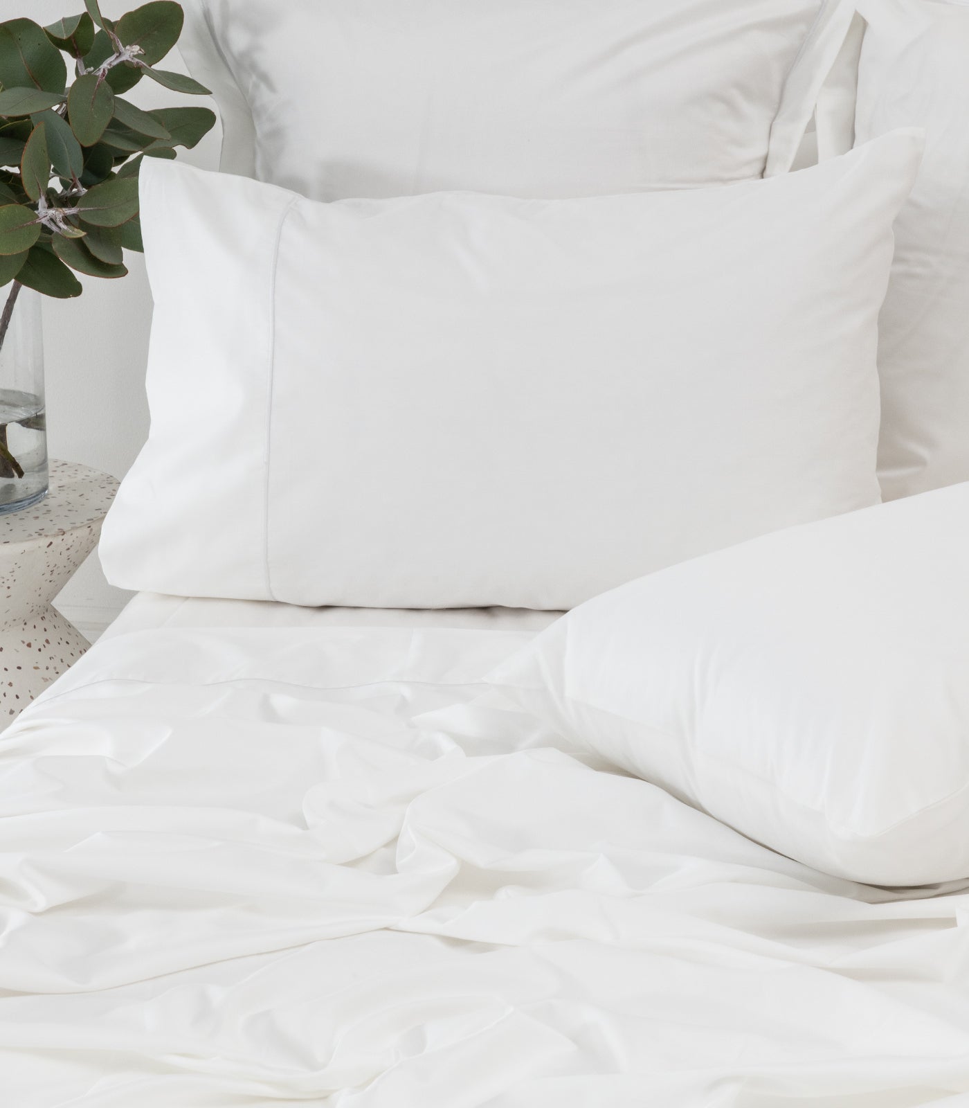 Sateen Luxe Sheet Set - White