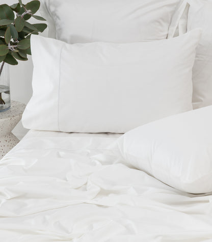 Sateen Luxe Sheet Set - White