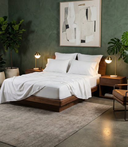 Sateen Luxe Sheet Set - White