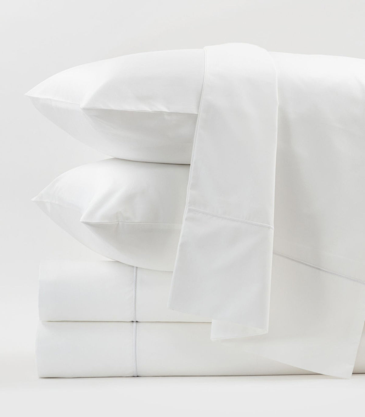 Organic Cotton Sateen Sheet Set - Luxe - White