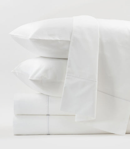 Organic Cotton Sateen Sheet Set - Luxe - White