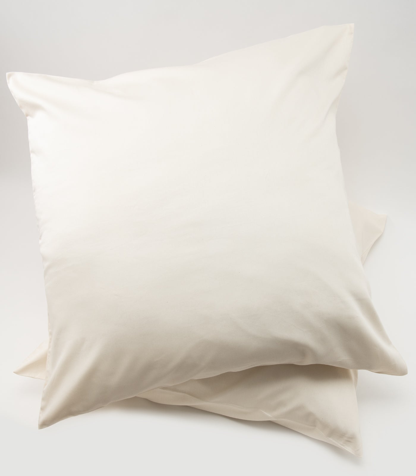 Bhumi Organic Cotton - Sateen Pillow Cases (pair) - European - Natural