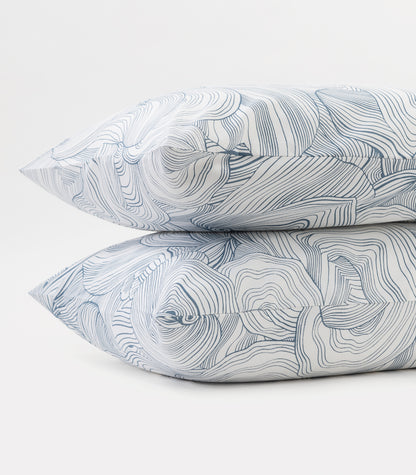 Sateen Pillow Cases (Pair) - Luxe - Limited Edition - Oyster Blue