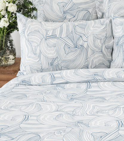 Sateen Luxe Quilt Cover Set - Luxe - Limited Edition - Oyster Blue
