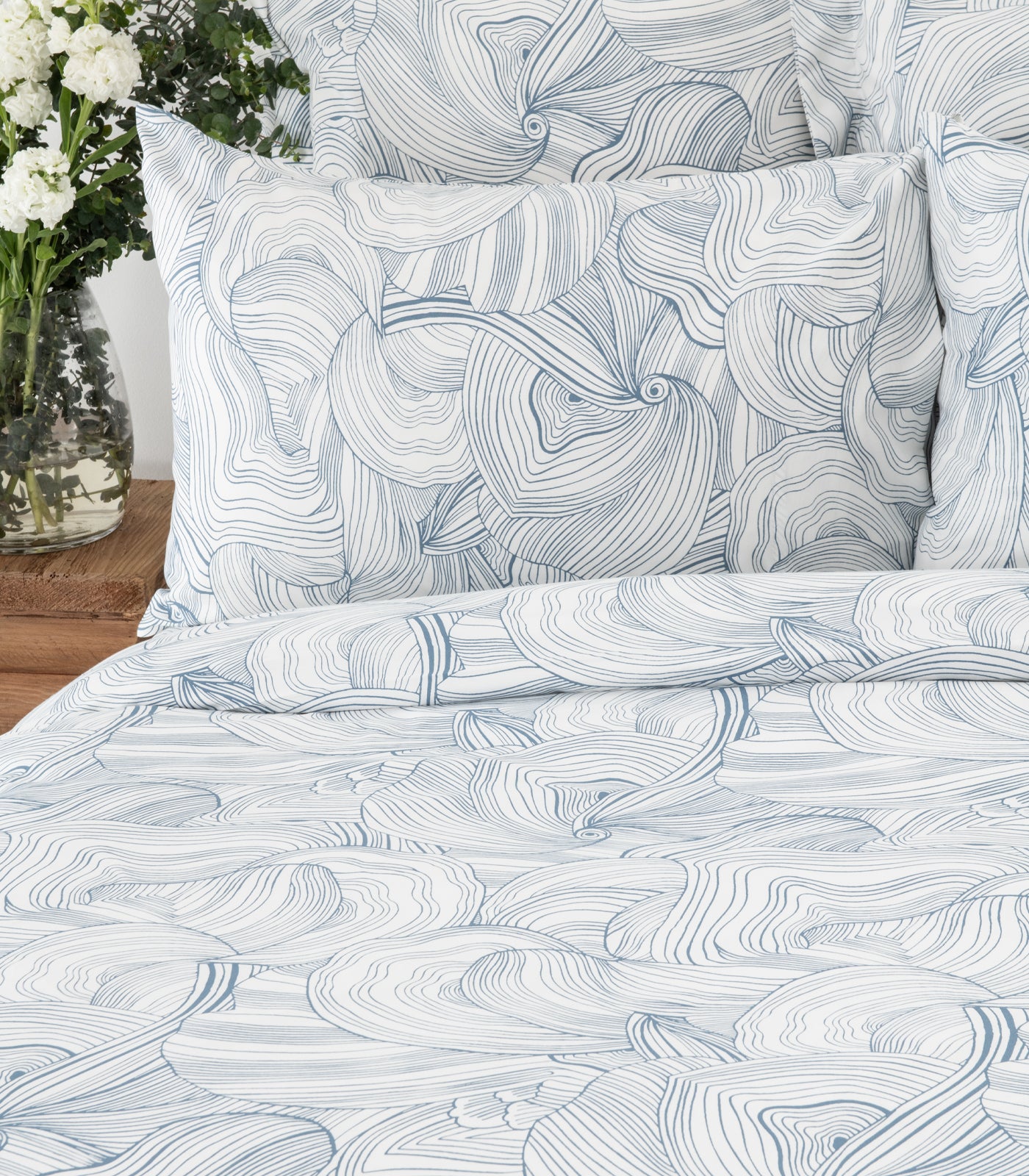 Sateen Luxe Quilt Cover Set - Luxe - Limited Edition - Oyster Blue