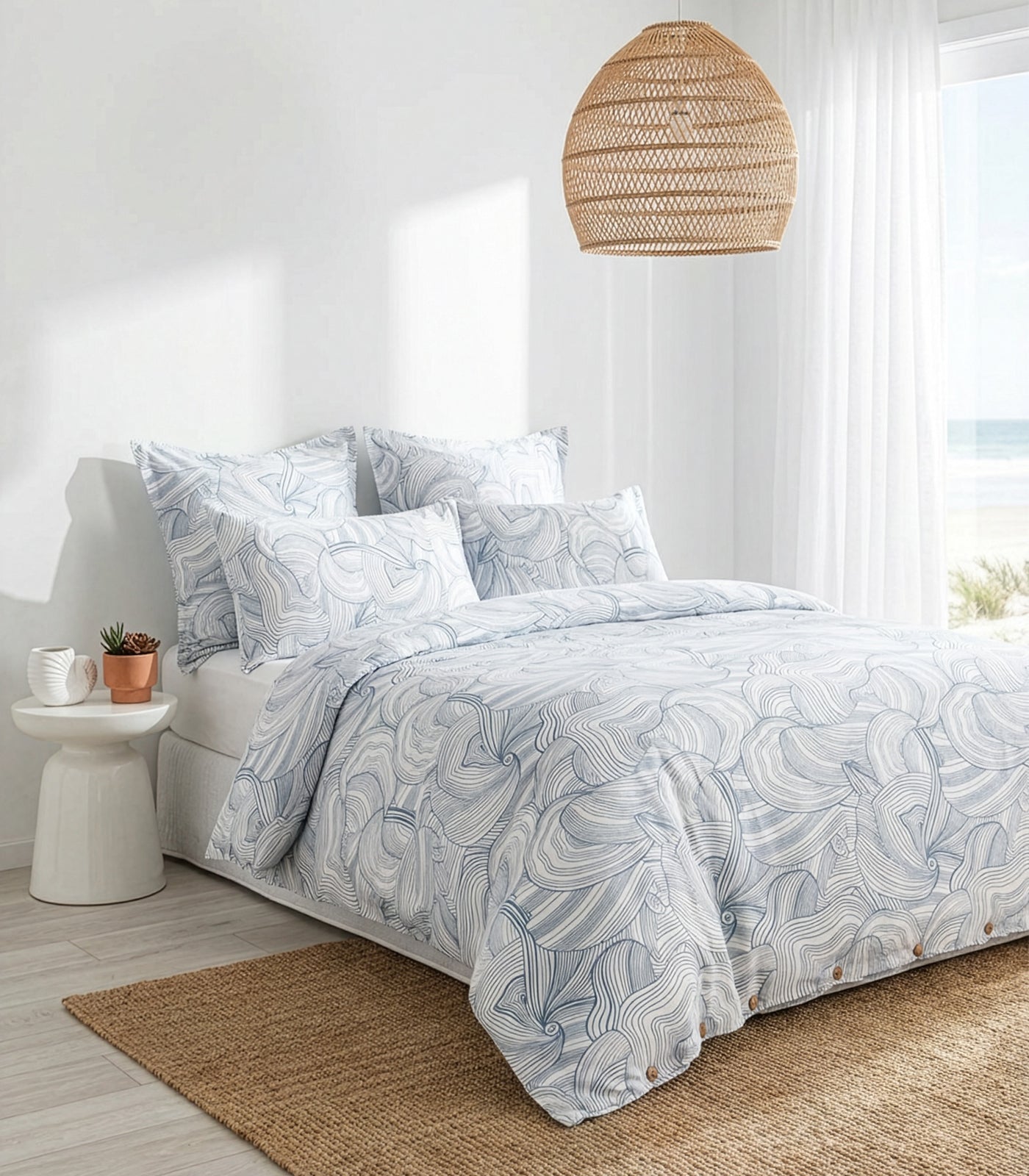 Sateen Luxe Quilt Cover Set - Luxe - Limited Edition - Oyster Blue