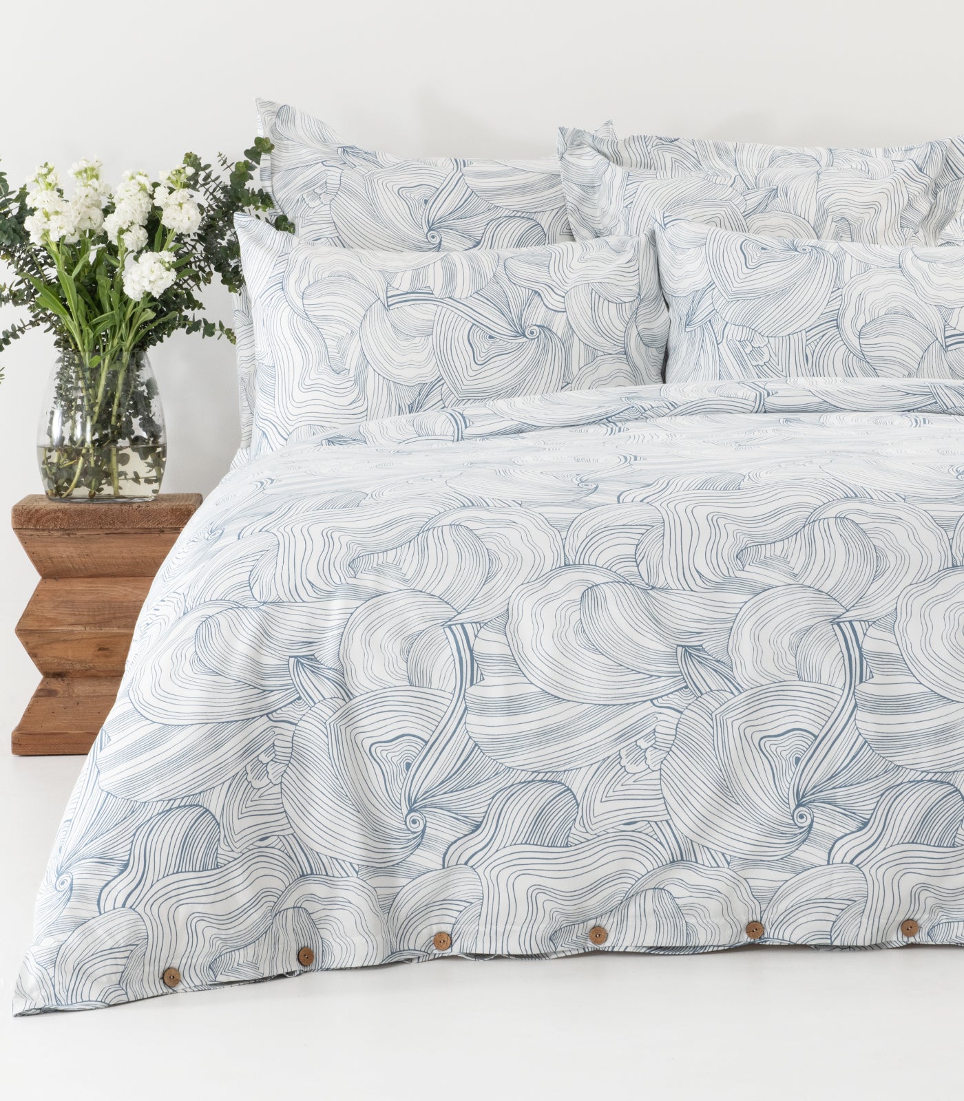 Sateen Luxe Quilt Cover Set - Luxe - Limited Edition - Oyster Blue