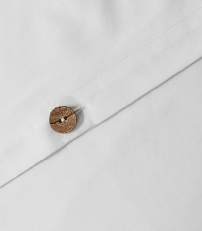 Bhumi Organic Cotton - Sateen Plain Quilt Cover - White