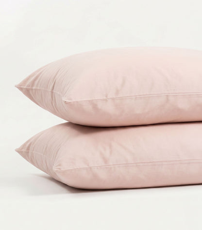 Bhumi Organic Cotton - Sateen Pillow Cases (Pair) - Rosewater