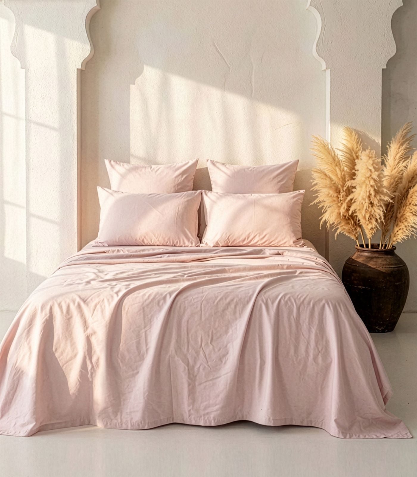 Bhumi Organic Cotton - Sateen Sheet Set - Rosewater