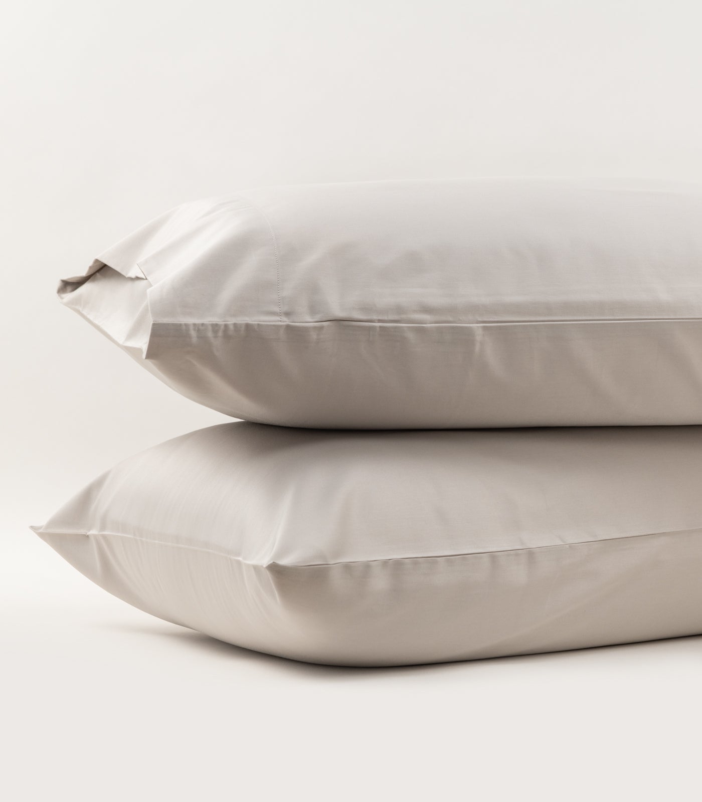 Bhumi Organic Cotton - Sateen Pillow Cases (Pair) - Stone