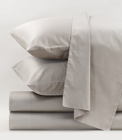 Bhumi Organic Cotton - Sateen Sheet Set - Stone