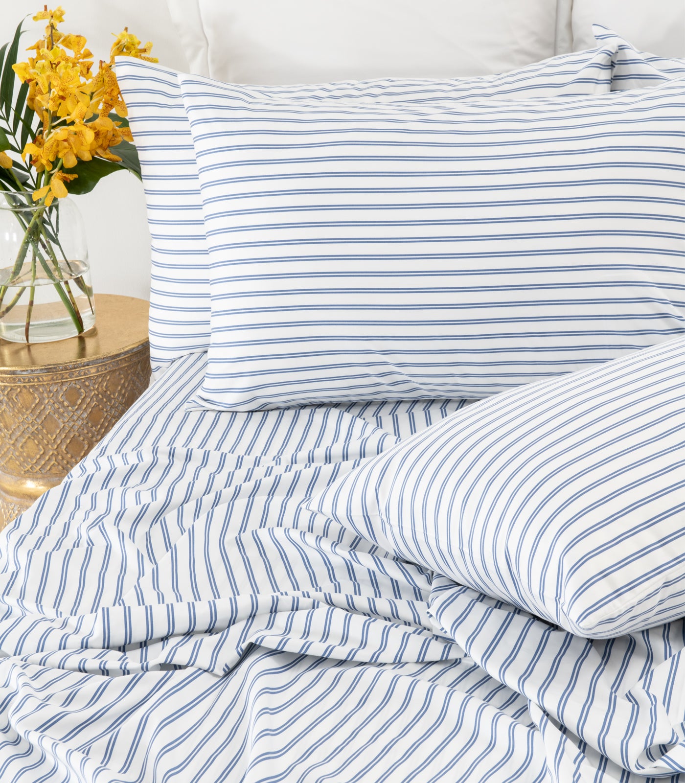 Sateen Sheet Set - Luxe - Limited Edition - Tandem Stripe Blue