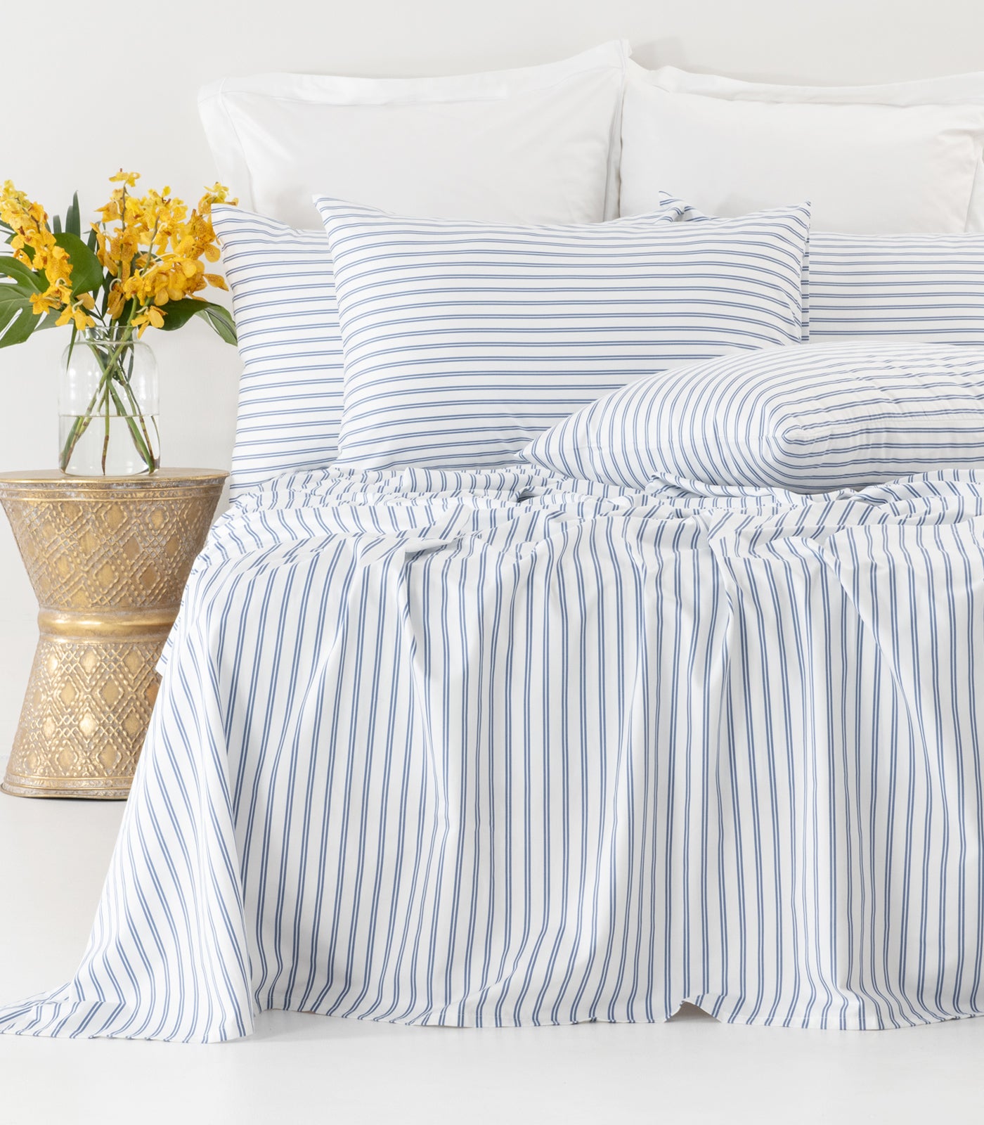 Sateen Sheet Set - Luxe - Limited Edition - Tandem Stripe Blue