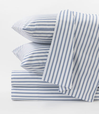 Sateen Sheet Set - Luxe - Limited Edition - Tandem Stripe Blue