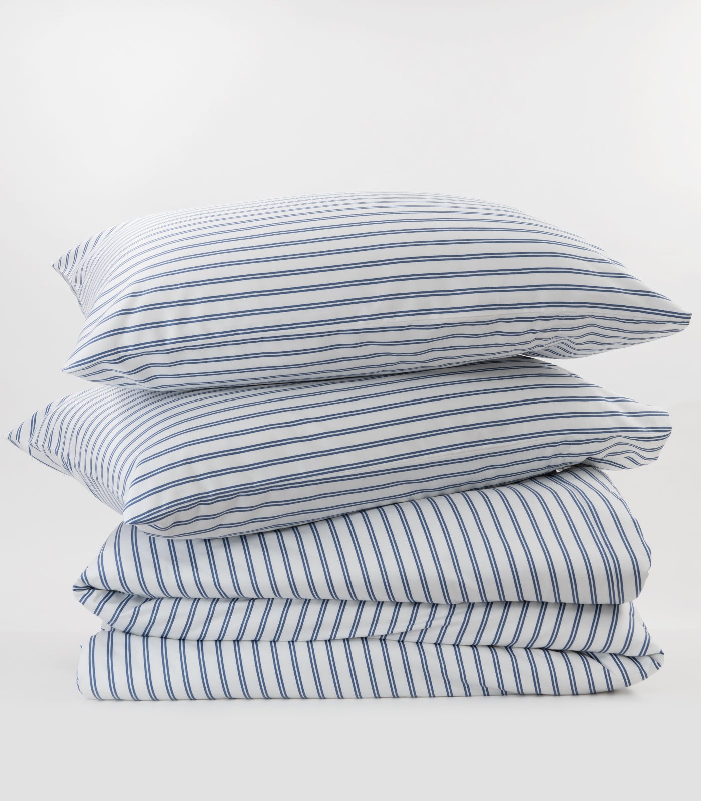 Sateen Luxe Quilt Cover Set - Luxe - Limited Edition - Tandem Stripe Pebble