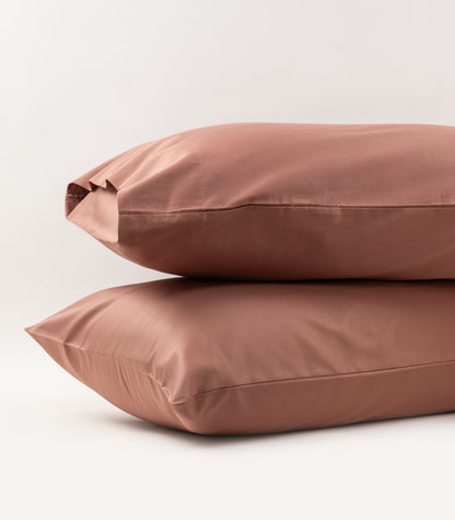 Bhumi Organic Cotton - Sateen Pillow Cases (Pair) - Dusty Rose