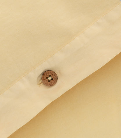 Organic Cotton Sateen Quilt Cover Set - Vintage Wash - Butter