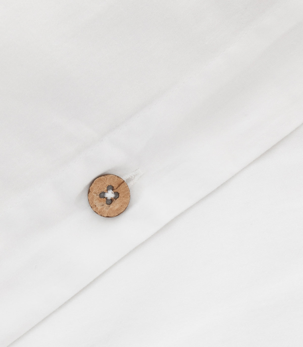 Organic Cotton Sateen Quilt Cover Set - Vintage Wash - White