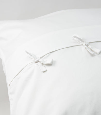 Bhumi Organic Cotton - Sateen Pillow Cases (pair) - European - White