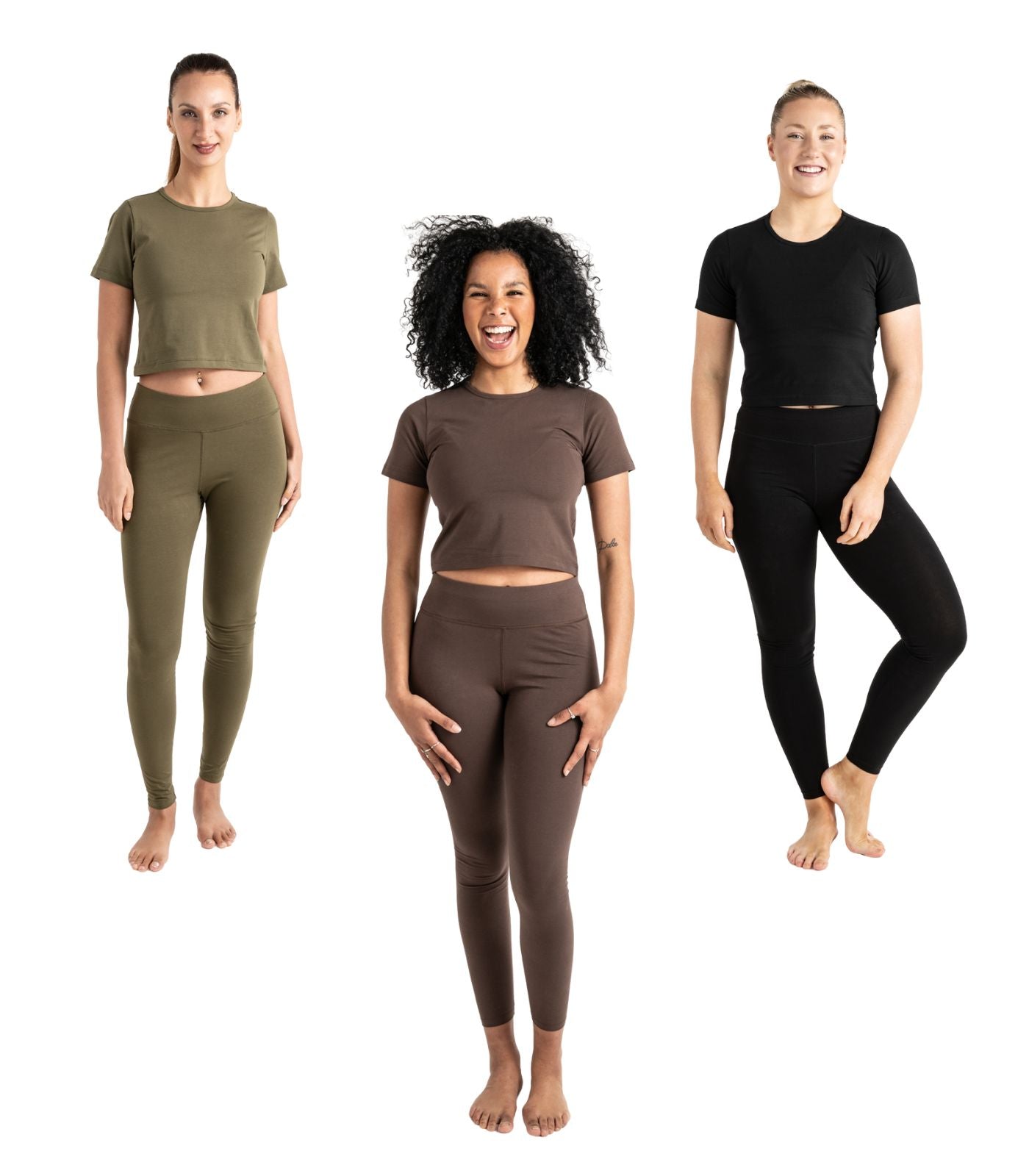 Short Sleeve Fitted Crop Top (3 Pack)