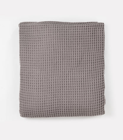 Bhumi Organic Cotton - Waffle Blanket - Charcoal