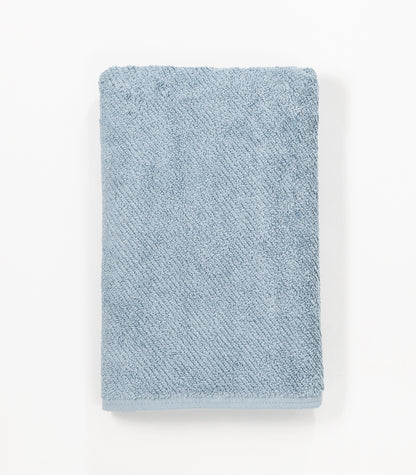 Bhumi Organic Cotton - Twill Bath Towel - Stone Blue
