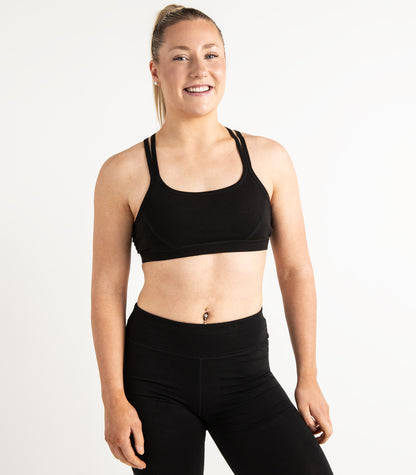 Strap Crop Top - Black
