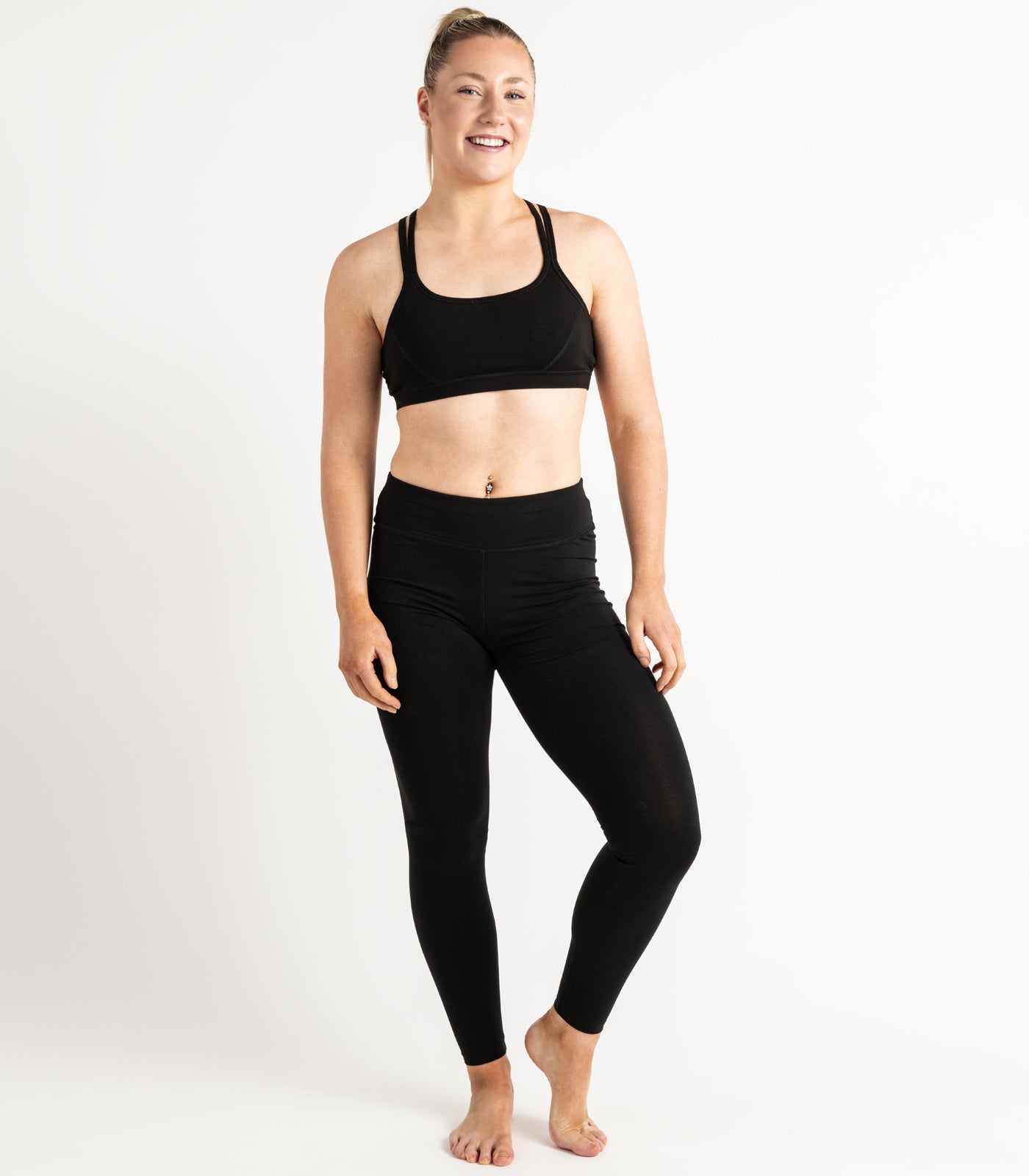 Strap Crop Top - Black
