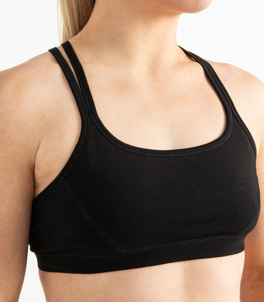 Strap Crop Top - Black