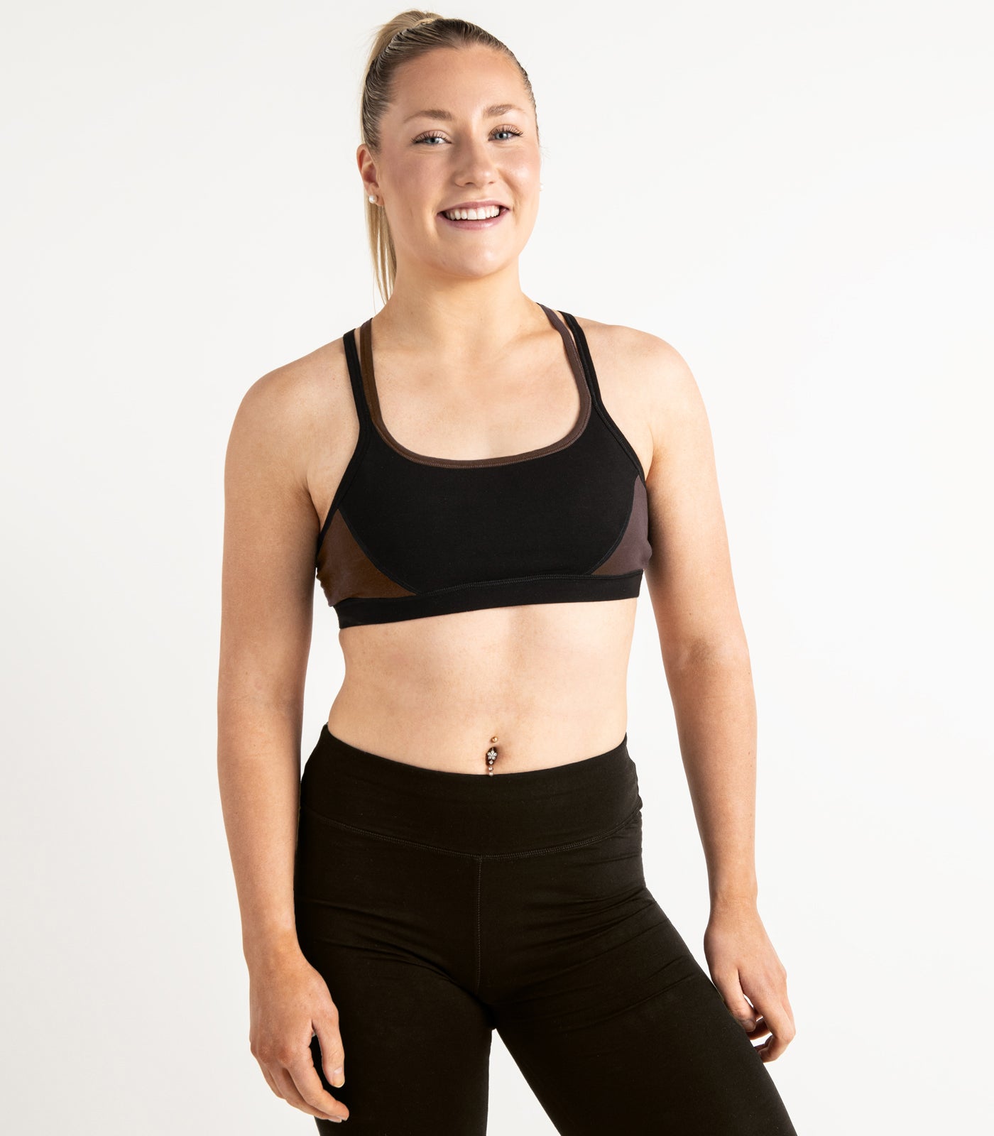 Strap Crop Top - Chocolate Martini