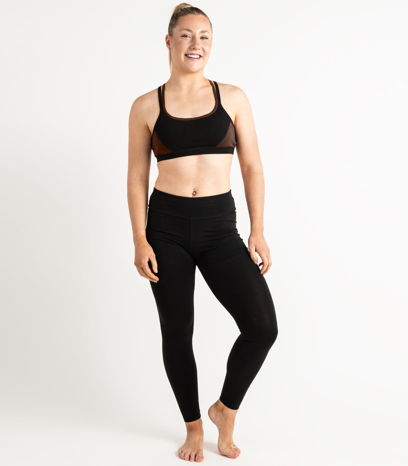Strap Crop Top - Chocolate Martini