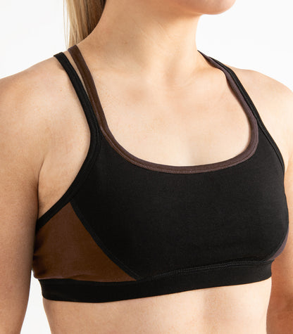 Strap Crop Top - Chocolate Martini