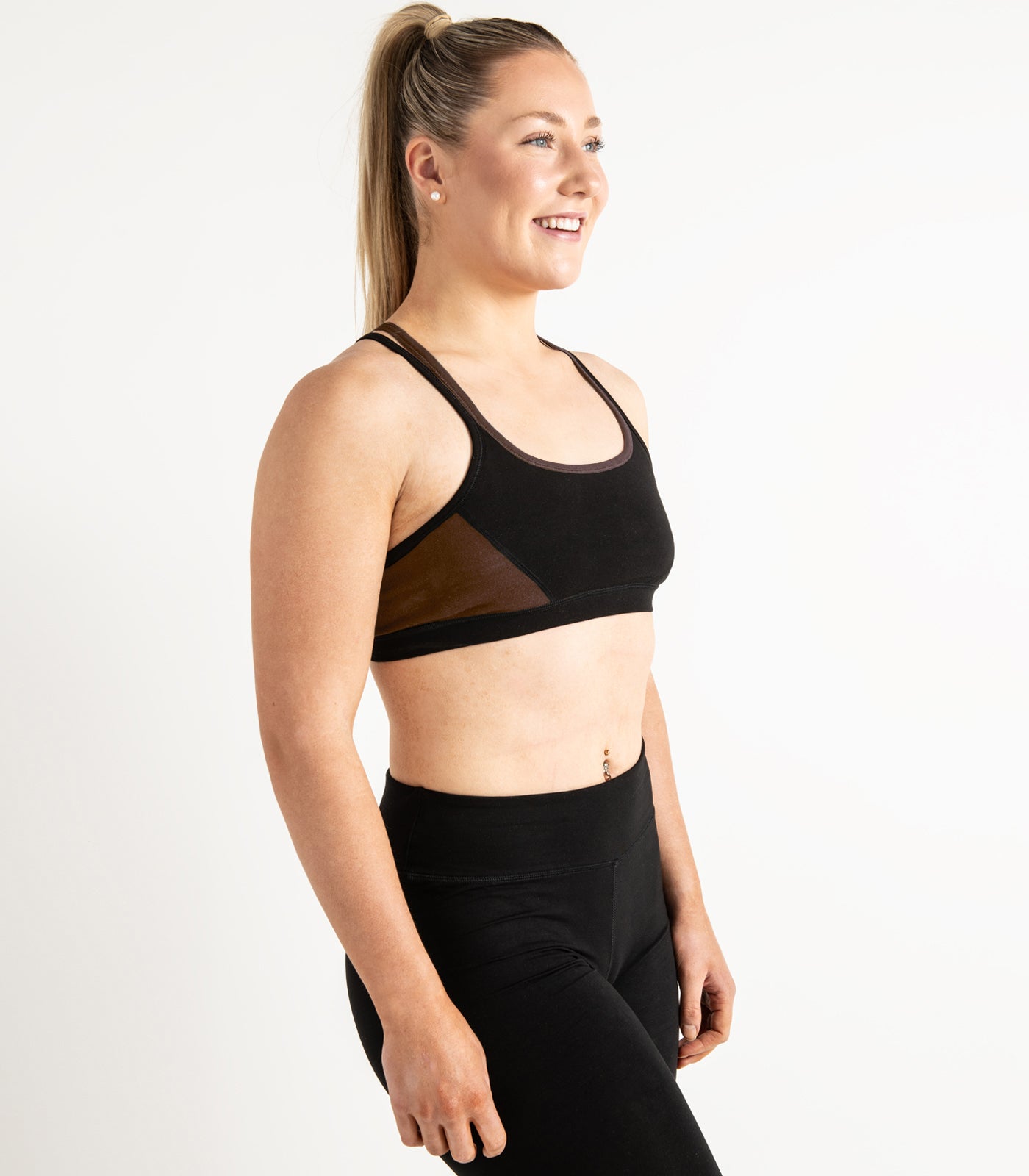 Strap Crop Top - Chocolate Martini