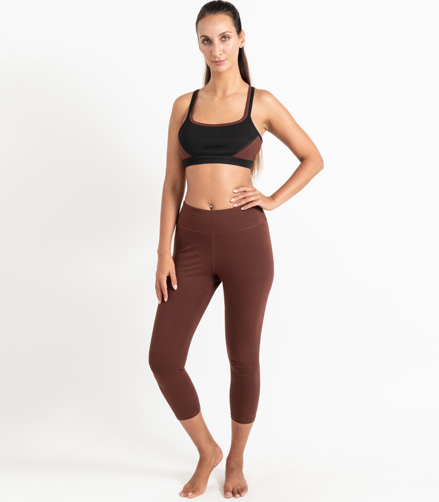 Strap Crop Top - Espresso