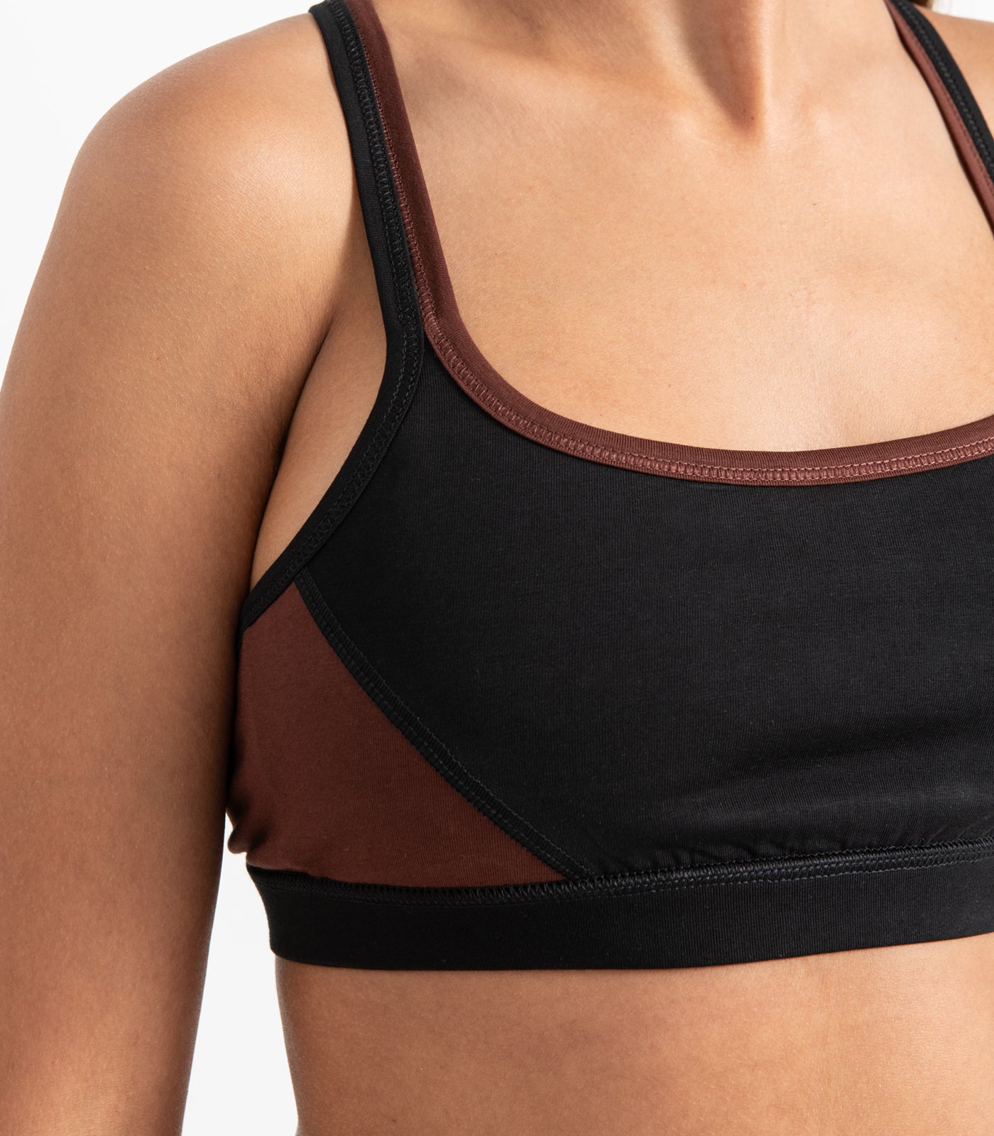 Strap Crop Top - Espresso