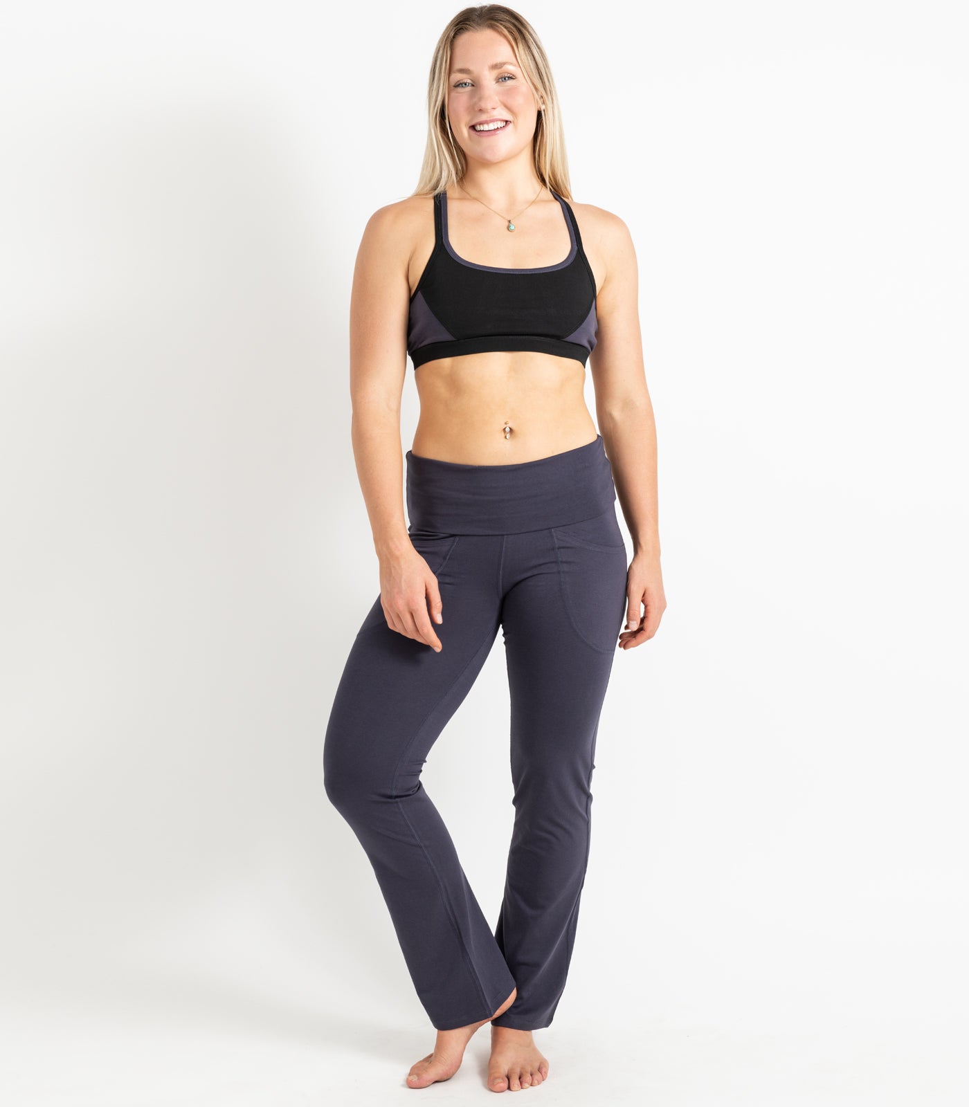 Strap Crop Top - Graphite