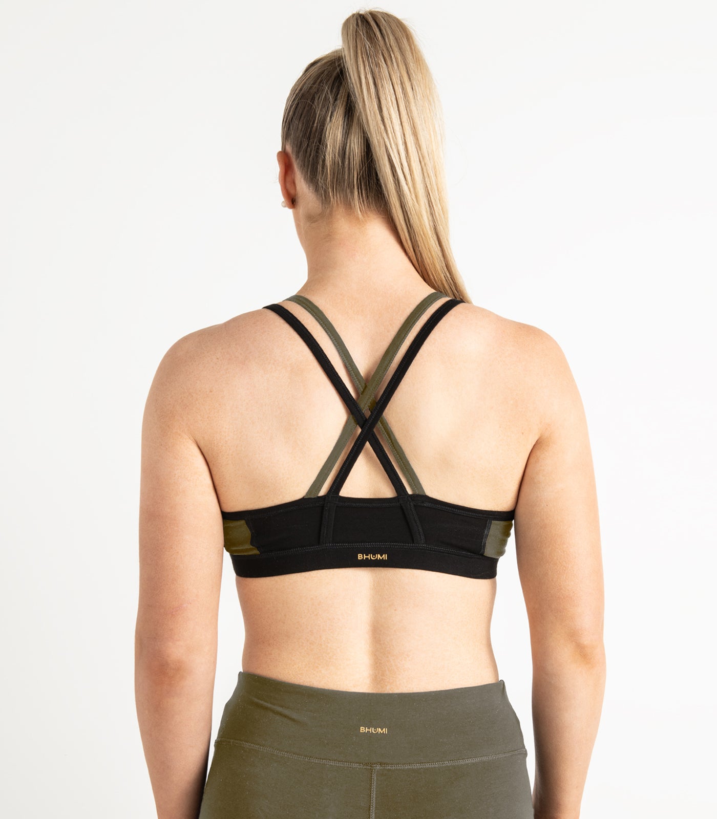 Strap Crop Top - Dark Olive