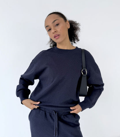 Bhumi Organic Cotton - Sweatshirt - Navy Melange