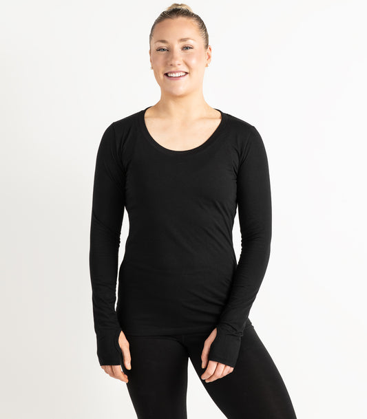 Thumbhole Tee - Black